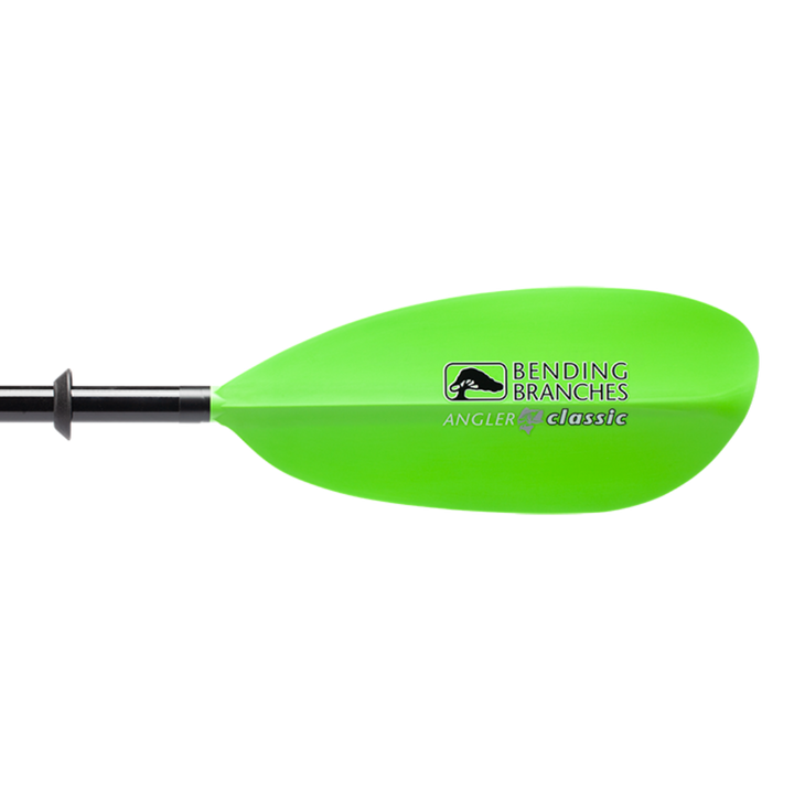 angler classic snap button electric green right blade